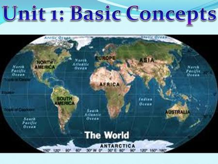 Unit 1: Basic Concepts.