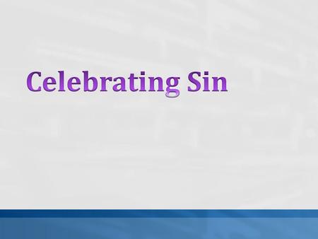 We live in a sin-soaked world, 2 Pet. 3:7 Christ calls us out of the darkness and death of sin, 1 Pet. 2:9 We live in a world that is not our home and.