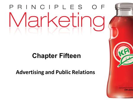 Advertising and Public Relations