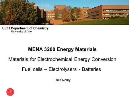 Materials for Electrochemical Energy Conversion