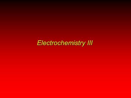 Electrochemistry III. QUESTION Meals Ready to Eat (MREs) were developed during the Vietnam War. They need hot water to be reconstituted. The military.