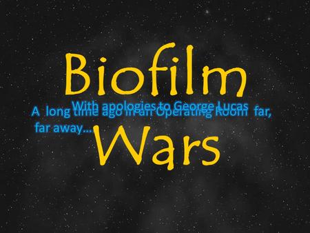 Shocking: Elimination of S. Aureus Biofilm from Stainless Steel by Electrolysis Matthew J. Dietz, MD; Jacob Conjeski MD; Vincent L. Kish AS; Brian R.