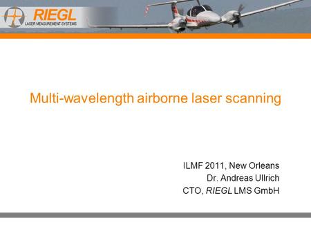 Multi-wavelength airborne laser scanning