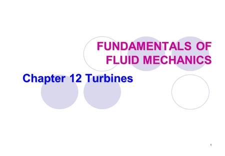 FUNDAMENTALS OF FLUID MECHANICS