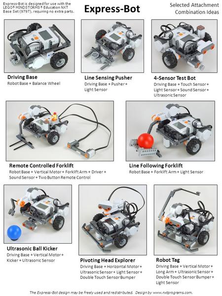 Express-Bot Selected Attachment Combination Ideas Driving Base