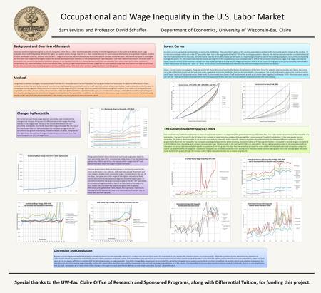 Occupational and Wage Inequality in the U.S. Labor Market Sam Levitus and Professor David Schaffer Department of Economics, University of Wisconsin-Eau.