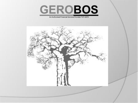 GEROBOS An Authorised Financial Services Provider FSP 42976.