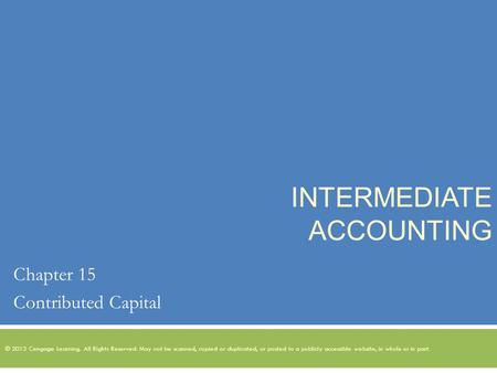 Intermediate Accounting