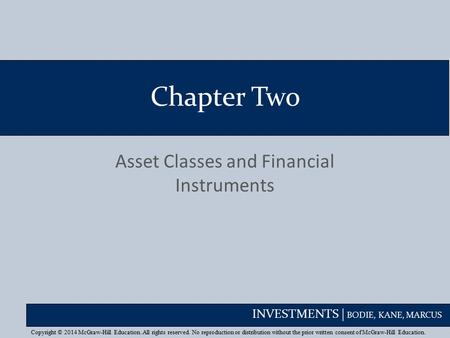 Asset Classes and Financial Instruments