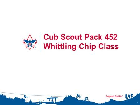 Cub Scout Pack 452 Whittling Chip Class