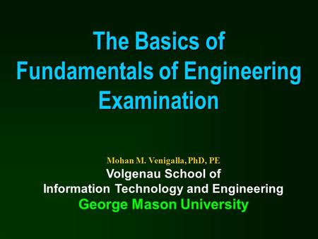 The Basics of Fundamentals of Engineering Examination