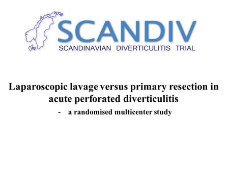 - a randomised multicenter study