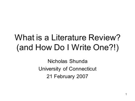 What is a Literature Review? (and How Do I Write One?!)