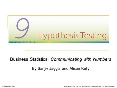 Business Statistics: Communicating with Numbers