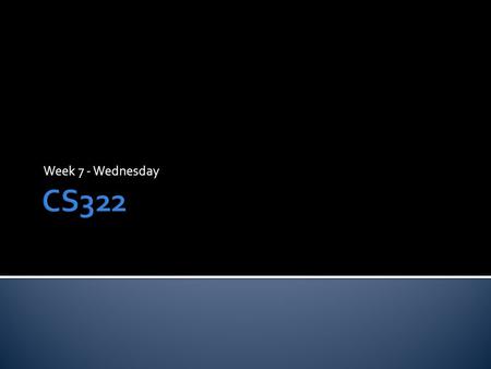 Week 7 - Wednesday.  What did we talk about last time?  Set proofs and disproofs  Russell’s paradox.