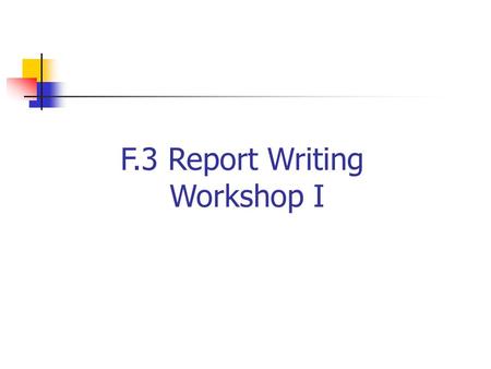 F.3 Report Writing Workshop I. Limestone What ions does it contain?