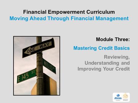 Module Three: Mastering Credit Basics