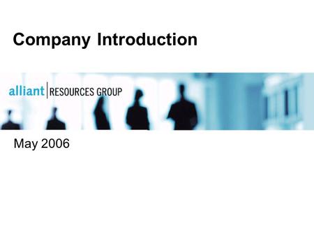 Company Introduction May 2006.