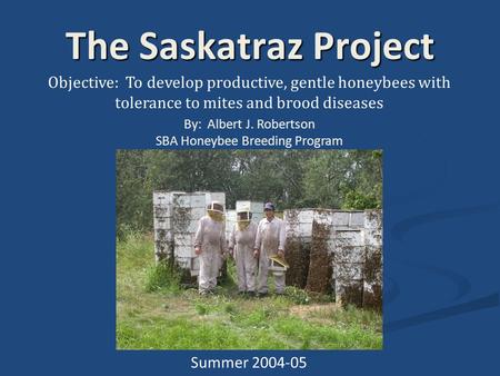 SBA Honeybee Breeding Program