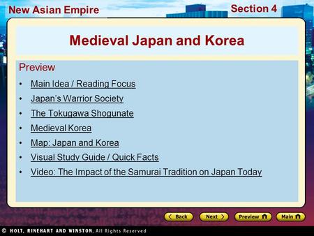 Medieval Japan and Korea