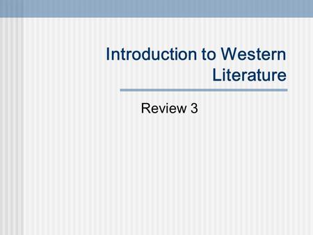 Introduction to Western Literature Review 3 Lysistrata by Aristophanes A chorus member tries to fool Lysistrata.