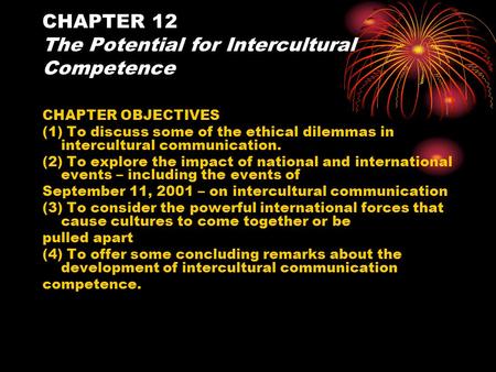 CHAPTER 12 The Potential for Intercultural Competence