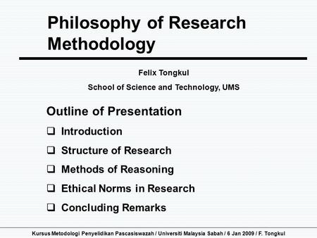 School of Science and Technology, UMS