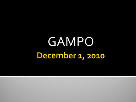 GAMPO. Randy Clayton Operations Manager, Strategic Highway Safety Plan Georgia Governor’s Office of Highway Safety.