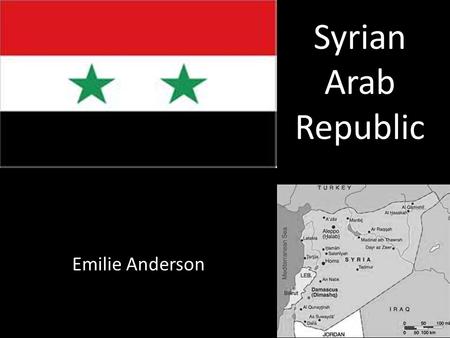 Emilie Anderson Syrian Arab Republic. General Information The population of Syria is 74% Sunni, 12% Alawi, 10% Christian and 3% Druze. The National Anthem.