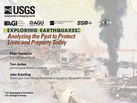 The 1964 Great Alaska earthquake and tsunami: lessons learned in the 50 years since the dawn of plate tectonics Talk by: Peter J. Haeussler