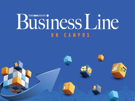 What is Business Line On Campus? 8-page newspaper targeted at college students aged 18 and 24 years.