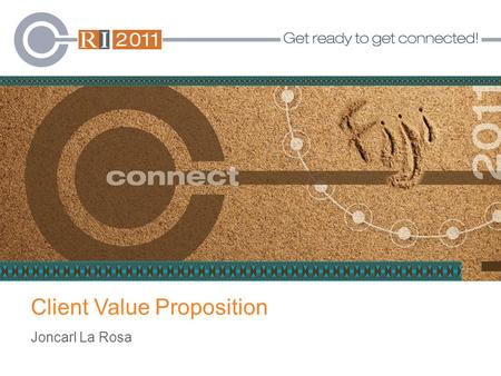 Client Value Proposition Joncarl La Rosa. 2 Disclaimer RI Advice Group Pty Ltd, ABN 23 001 774 125, holds Australian Financial Services Licence Number.