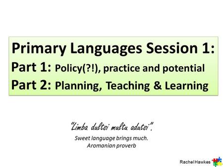 Primary Languages Session 1: