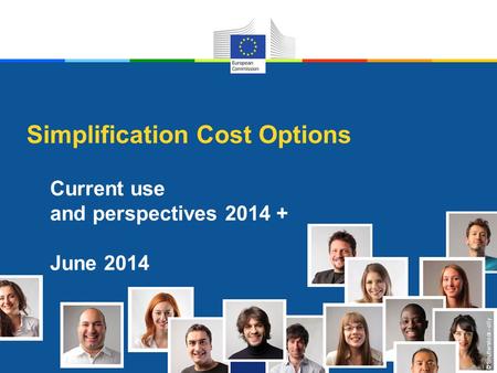 © Shutterstock - olly Simplification Cost Options Current use and perspectives 2014 + June 2014.