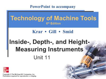 Inside-, Depth-, and Height-Measuring Instruments