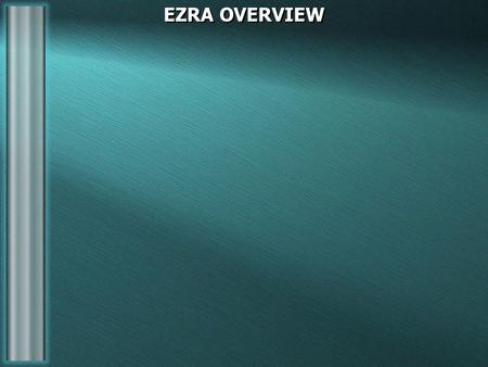 EZRA OVERVIEW. The events that occur in Ezra, Nehemiah, and Esther, Haggai, Zechariah, and Malachi) all occurred approximately between 536 B.C. and 430.