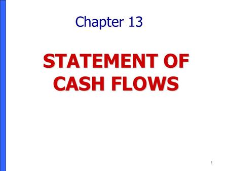 STATEMENT OF CASH FLOWS