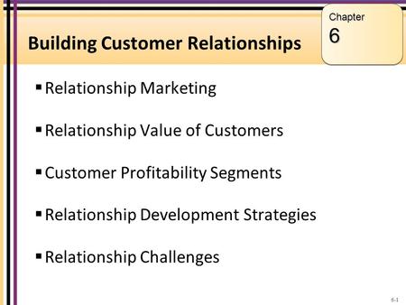 Building Customer Relationships