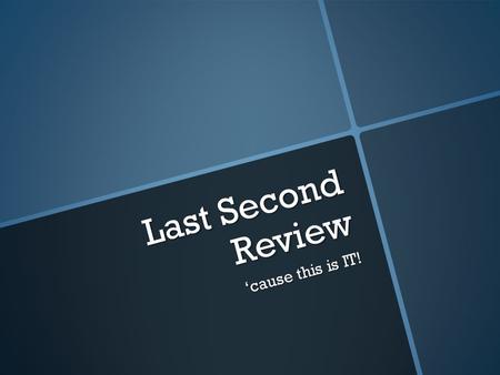 Last Second Review ‘cause this is IT!. PLACES (1-14) PithomRaamsesMidian The Wilderness Goshen Rameses to Succoth (14:37) Not Philistine Way Wilderness.