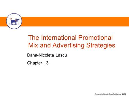 The International Promotional Mix and Advertising Strategies