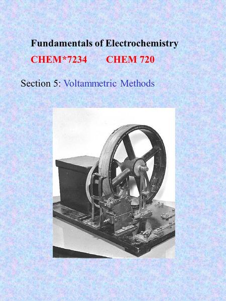 Fundamentals of Electrochemistry