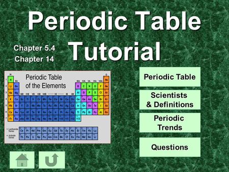 Periodic Table Tutorial