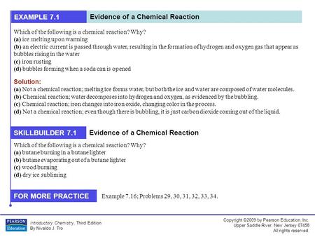 Copyright ©2009 by Pearson Education, Inc. Upper Saddle River, New Jersey 07458 All rights reserved. Introductory Chemistry, Third Edition By Nivaldo J.