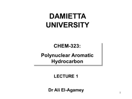 Polynuclear Aromatic Hydrocarbon