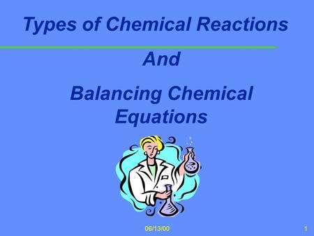 Balancing Chemical Equations