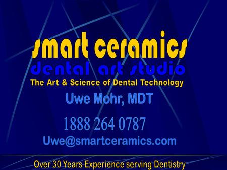 Using the Blue Mousse Stickbite Technique is an easy and accurate way for the dentist to transfer midline, horizontal and vertical plane information.