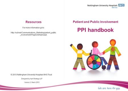 Patient and Public Involvement