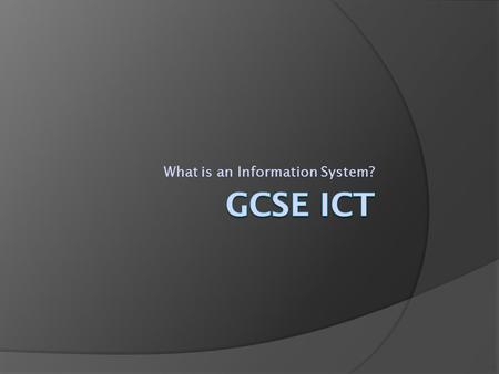 What is an Information System?. What is data?  DATA is raw facts and figures.  These have very little meaning until they are sorted or they are used.