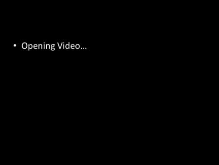 Opening Video…. ReCAP - THE FAVOR OF GOD IS: The Guarantee of His presence & the provision of His power to accomplish His special purpose in & through.