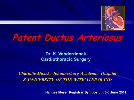 Patent Ductus Arteriosus